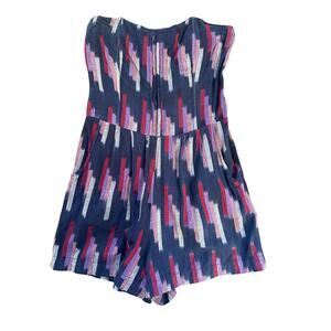 Anthropologie Staring at Stars Romper Small Sleeveless Smocked Back